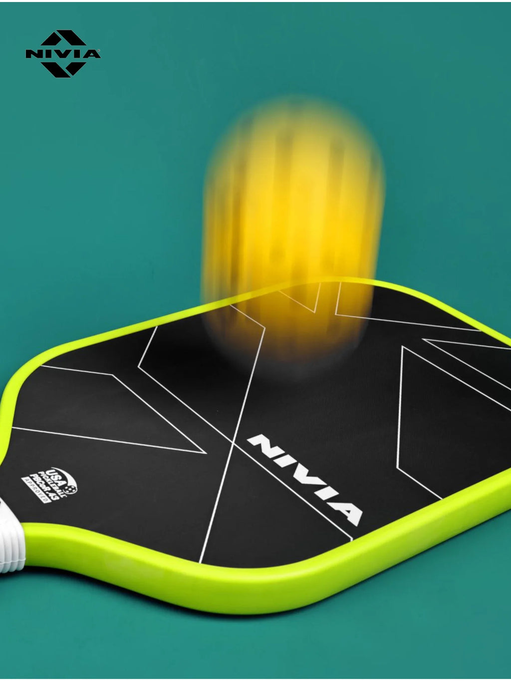 NIVIA K-3000 Pro Pickleball Paddle (3K Carbon Surface, 16mm PP Core, 230g Lightweight)