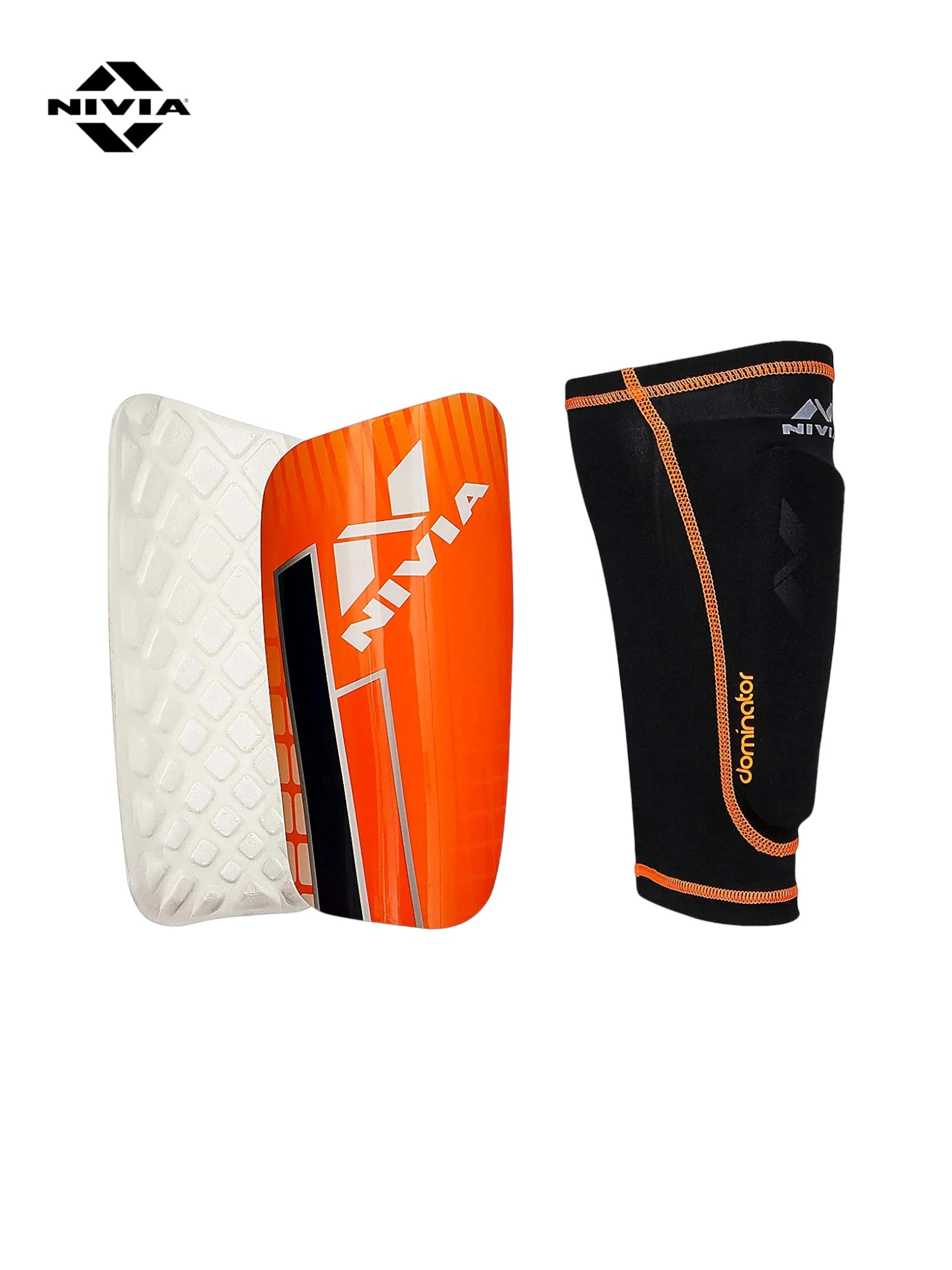 NIVIA Dominator Football Shin Guard With Sleeves