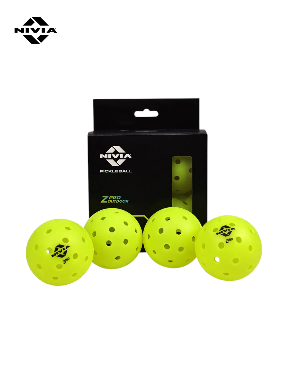 NIVIA ZPRO Pickleball (Pack of 4)