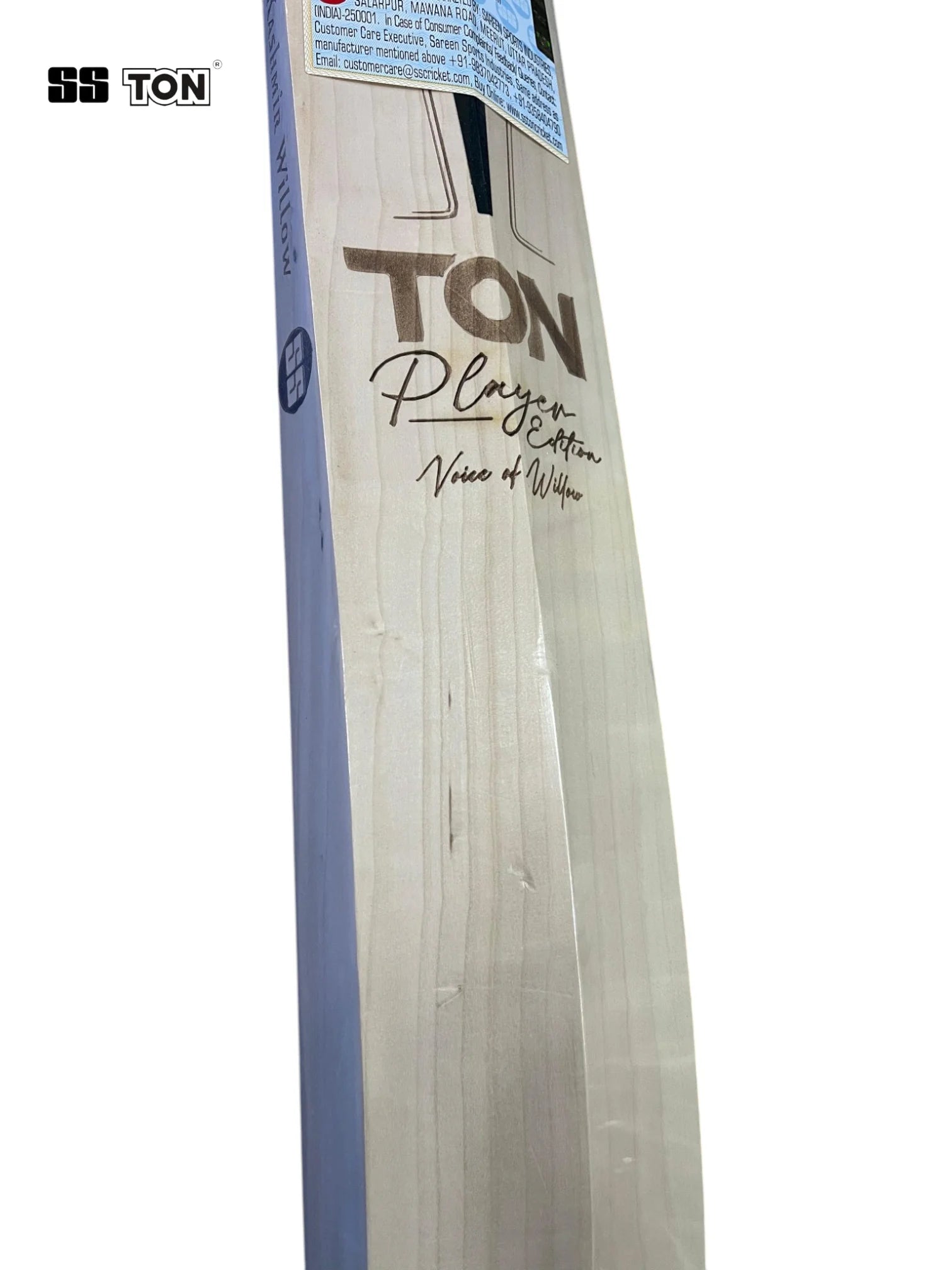 SS TON Player Edition Premium Kashmir Willow Cricket Bat