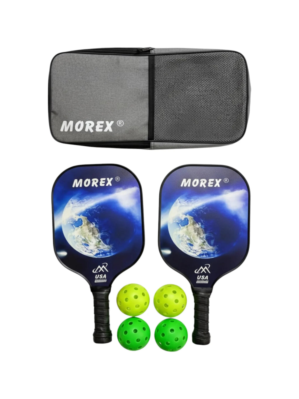 MOREX PIckleball Racket Set with 4 Balls