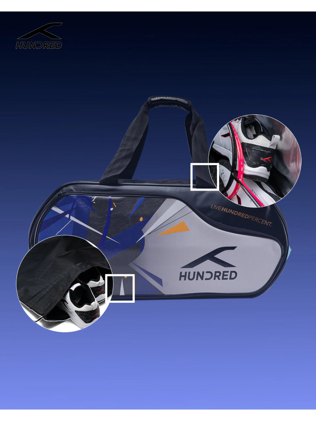 HUNDRED Trailblazer Kitbag For Badminton