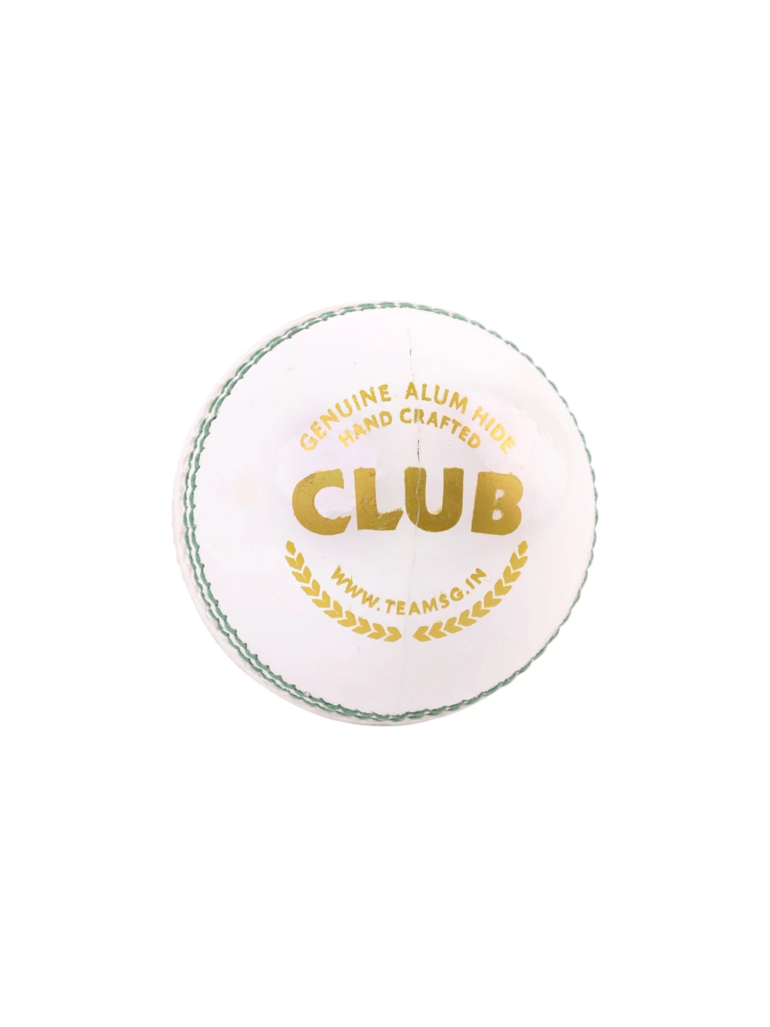 SG Club White Leather Cricket Ball
