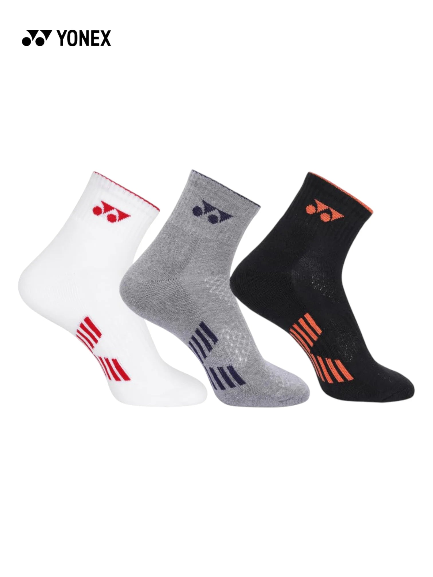 YONEX Ankle Length Sports Socks 2575T - Pack of 3