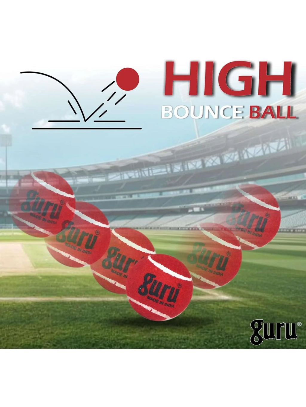 GURU Heavy Cricket Tennis Ball