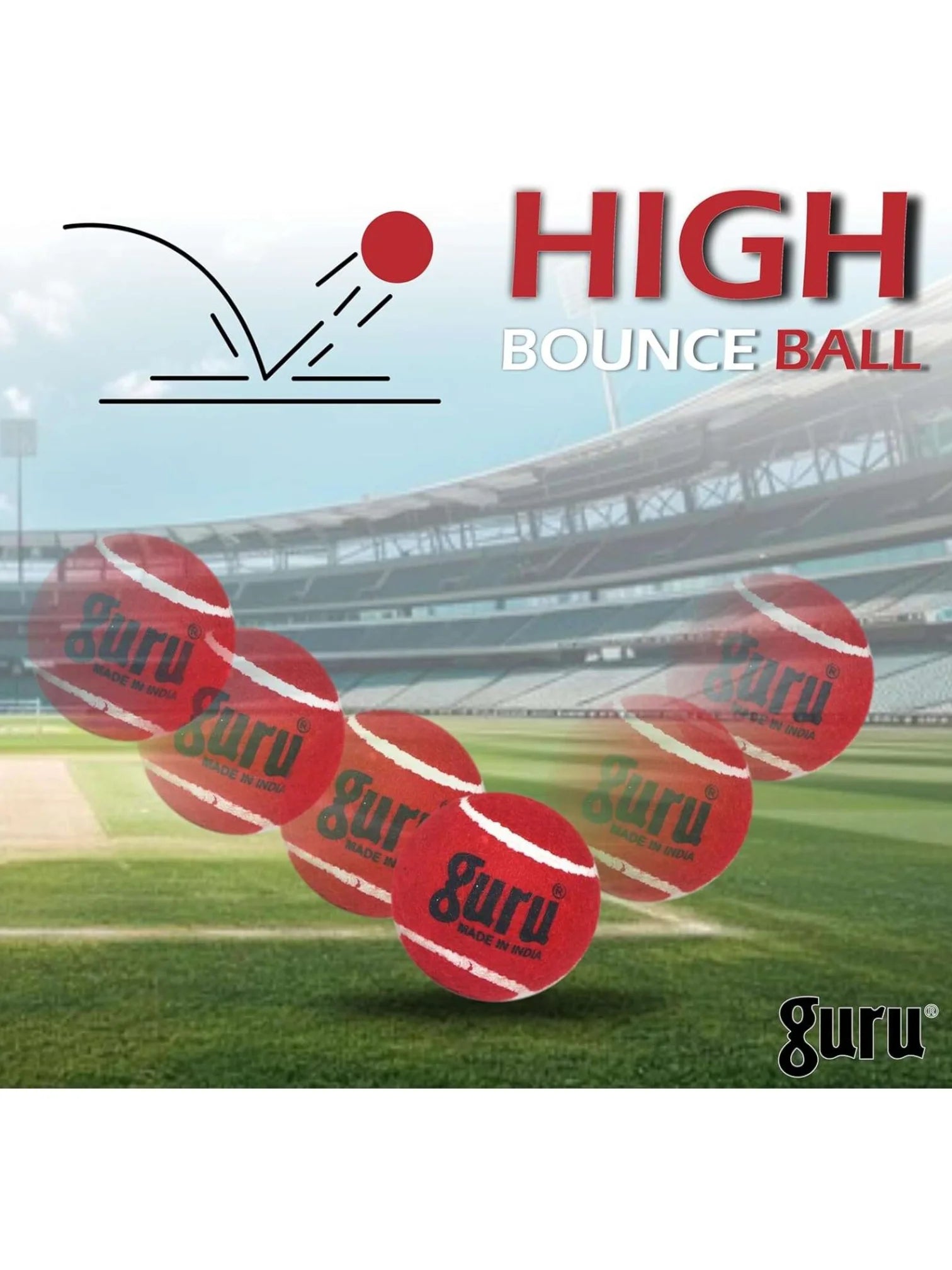 GURU Heavy Cricket Tennis Ball