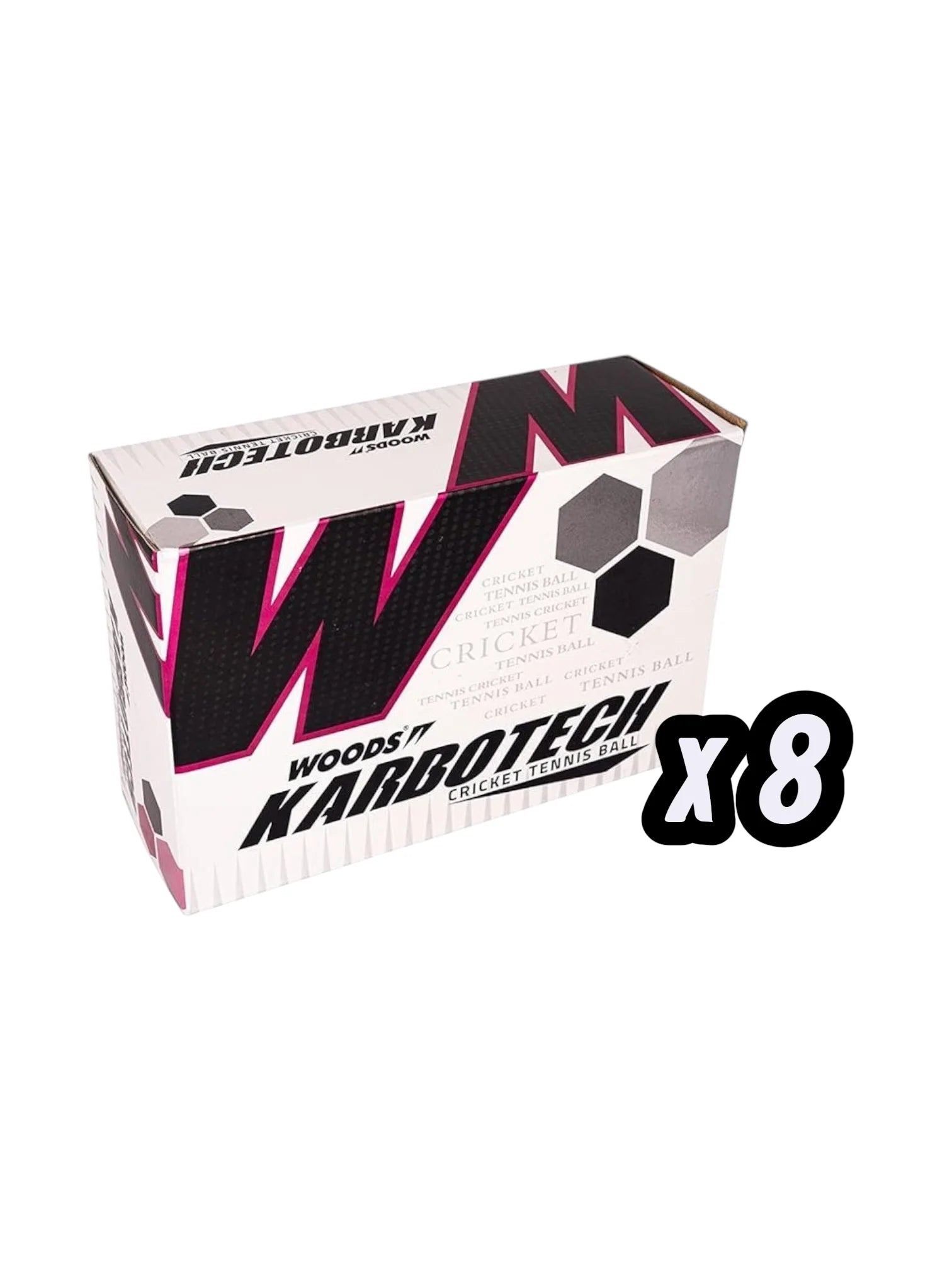 WOODS KARBOTECH Pink Medium Weight Cricket Tennis Ball