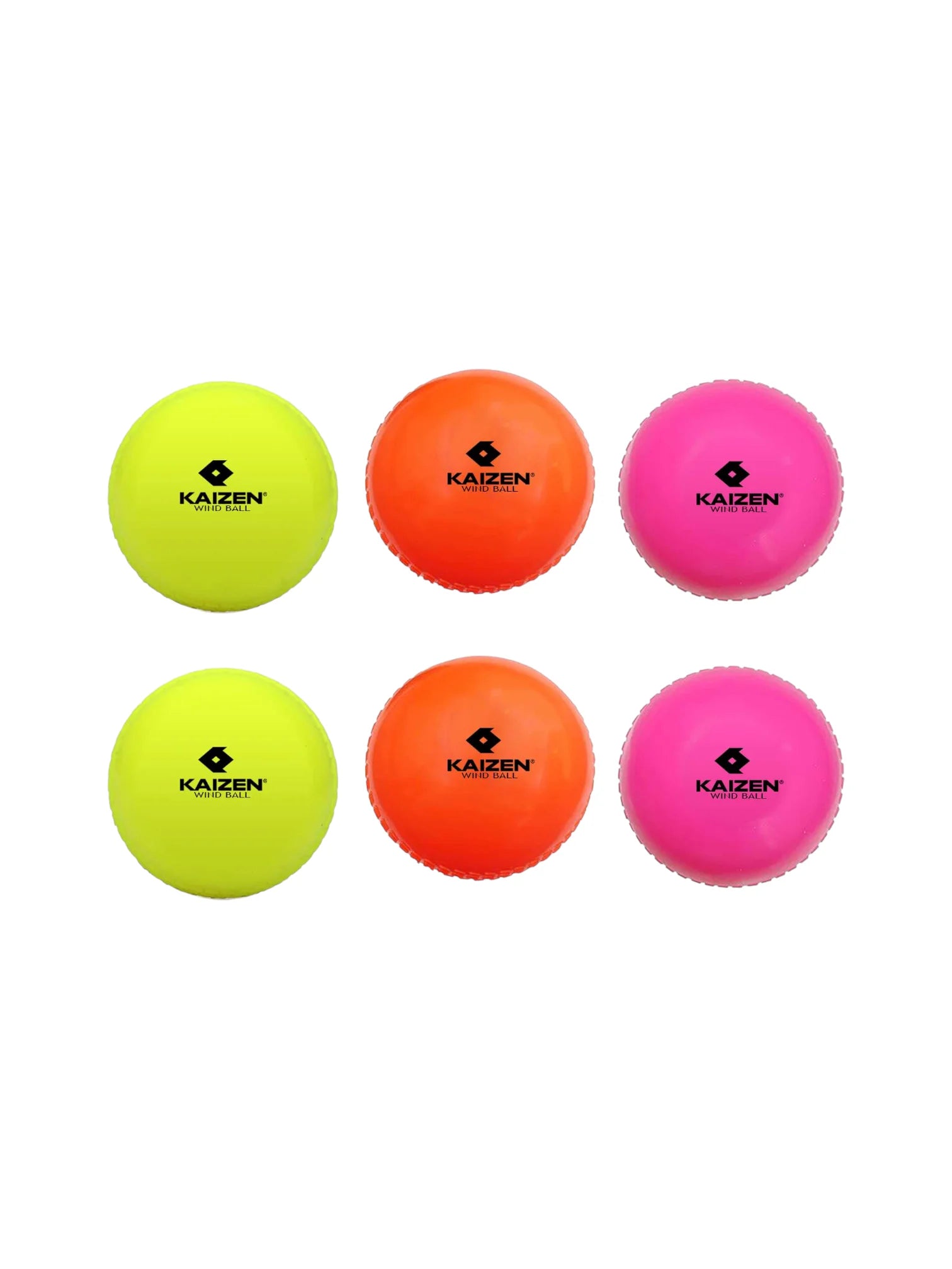 KAIZEN Cricket Wind Ball (Pack of 6)