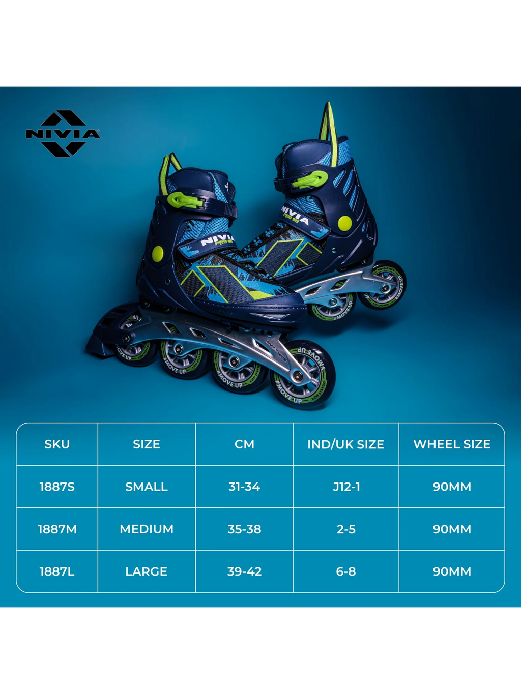 NIVIA Pro 90 Inline Skates