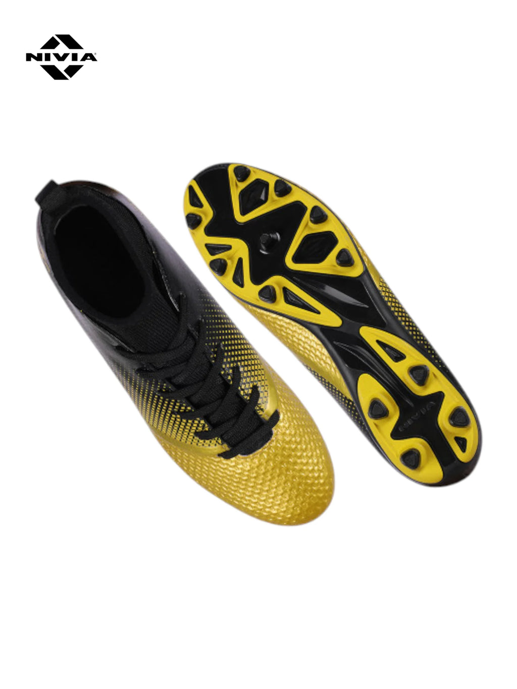 NIVIA Ashtang Gold Football Studs