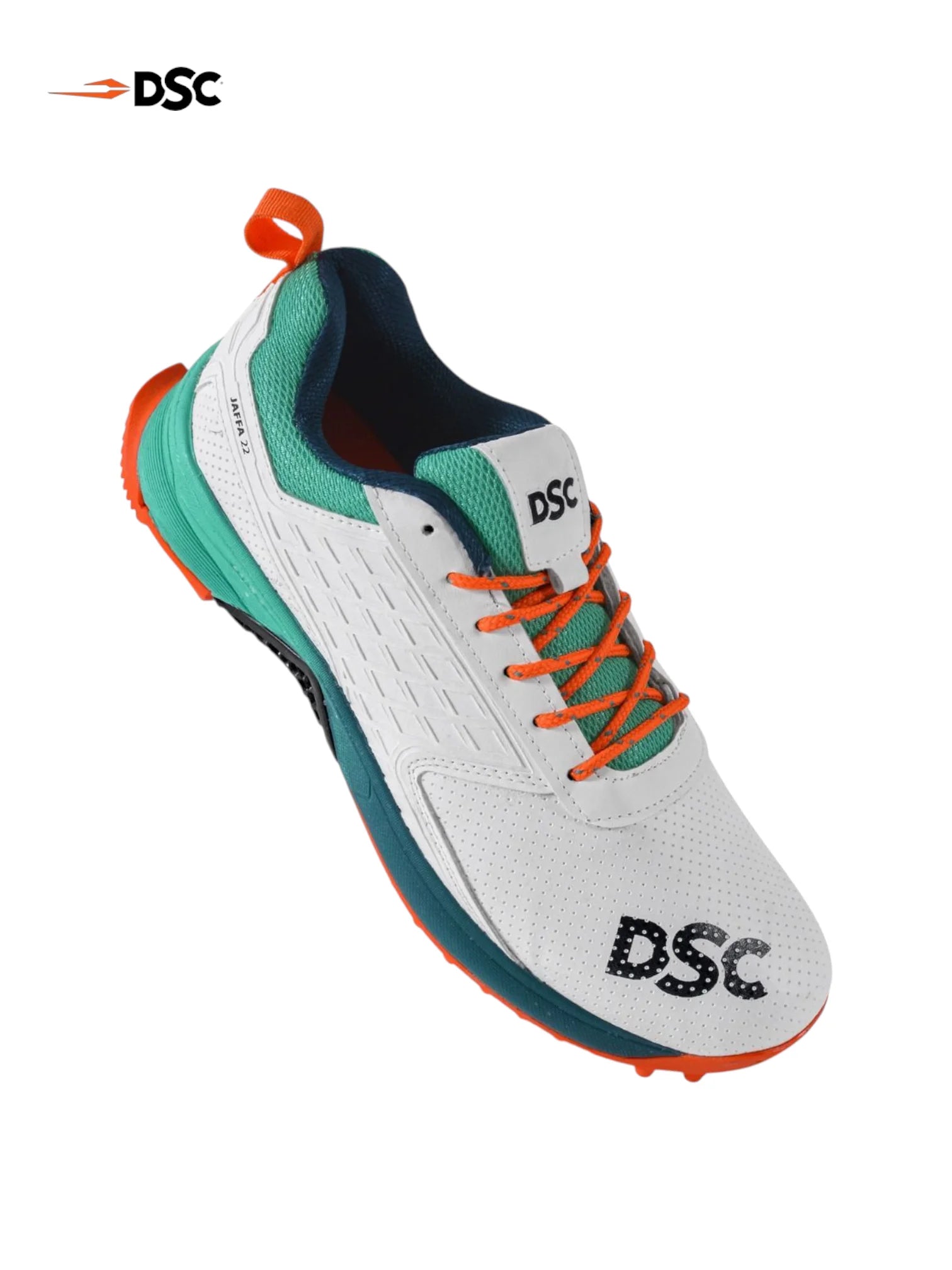 DSC jaffa 22 Cricket Shoes - White/Sea Green