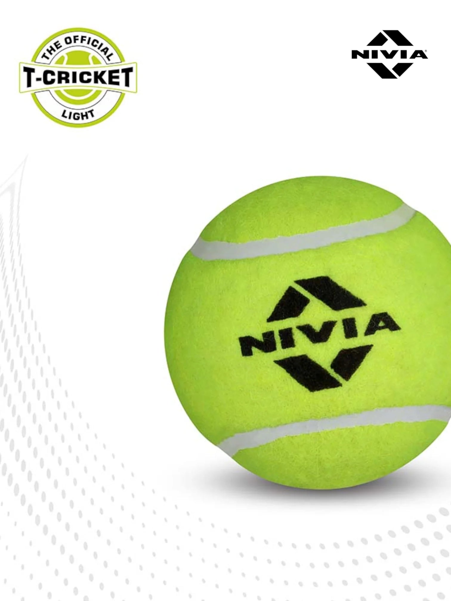 NIVIA Green Light Cricket Tennis Balls(Pack of 12)