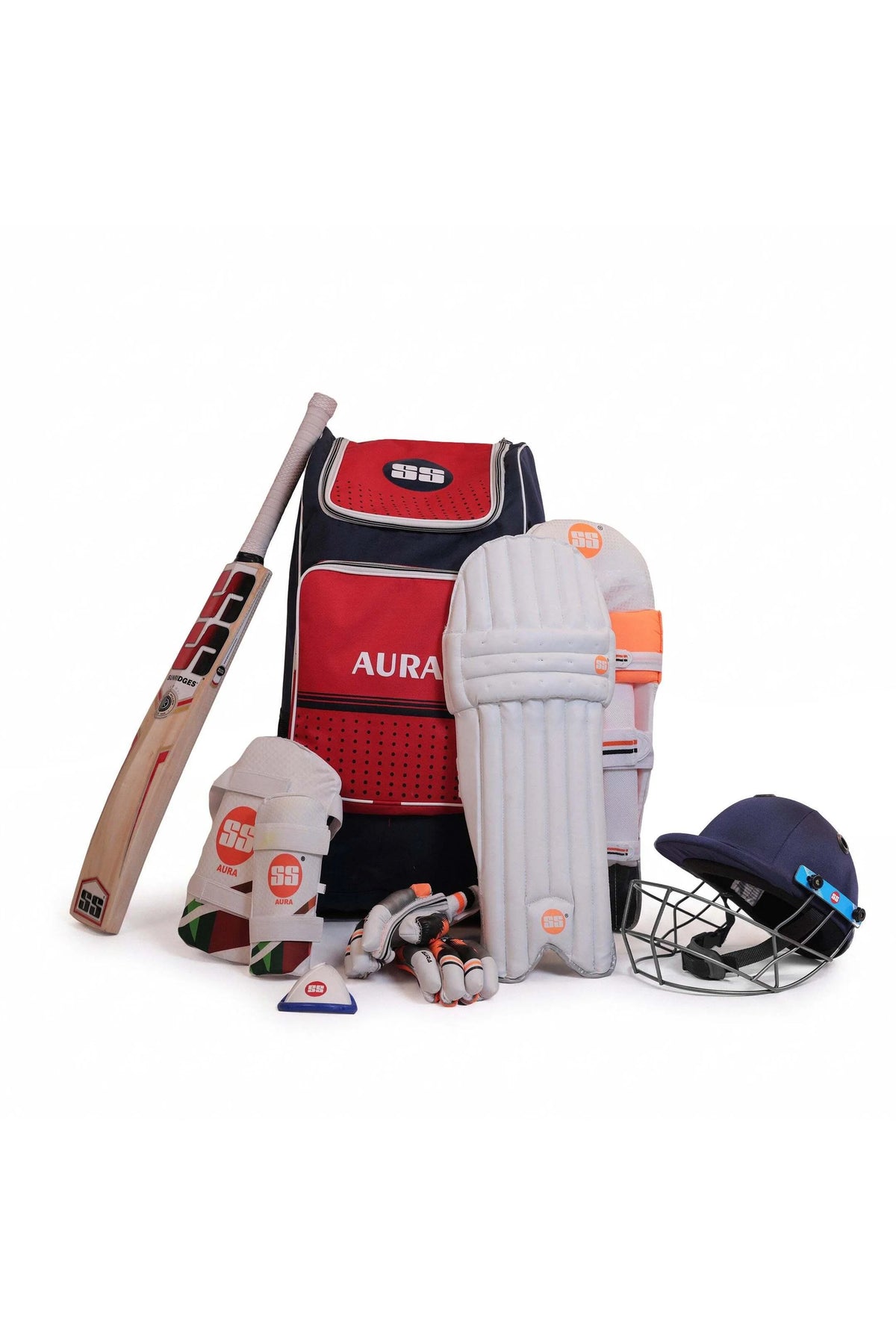 SS Aura Premium Kashmir Willow Cricket Kit