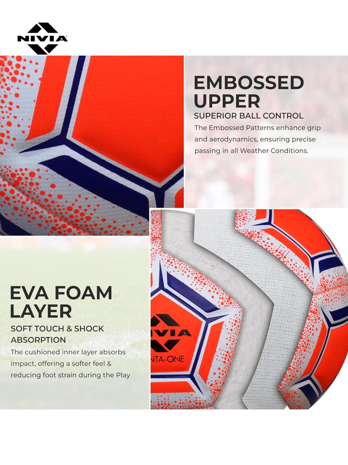 NIVIA Penta One - 12 Panel Training Football