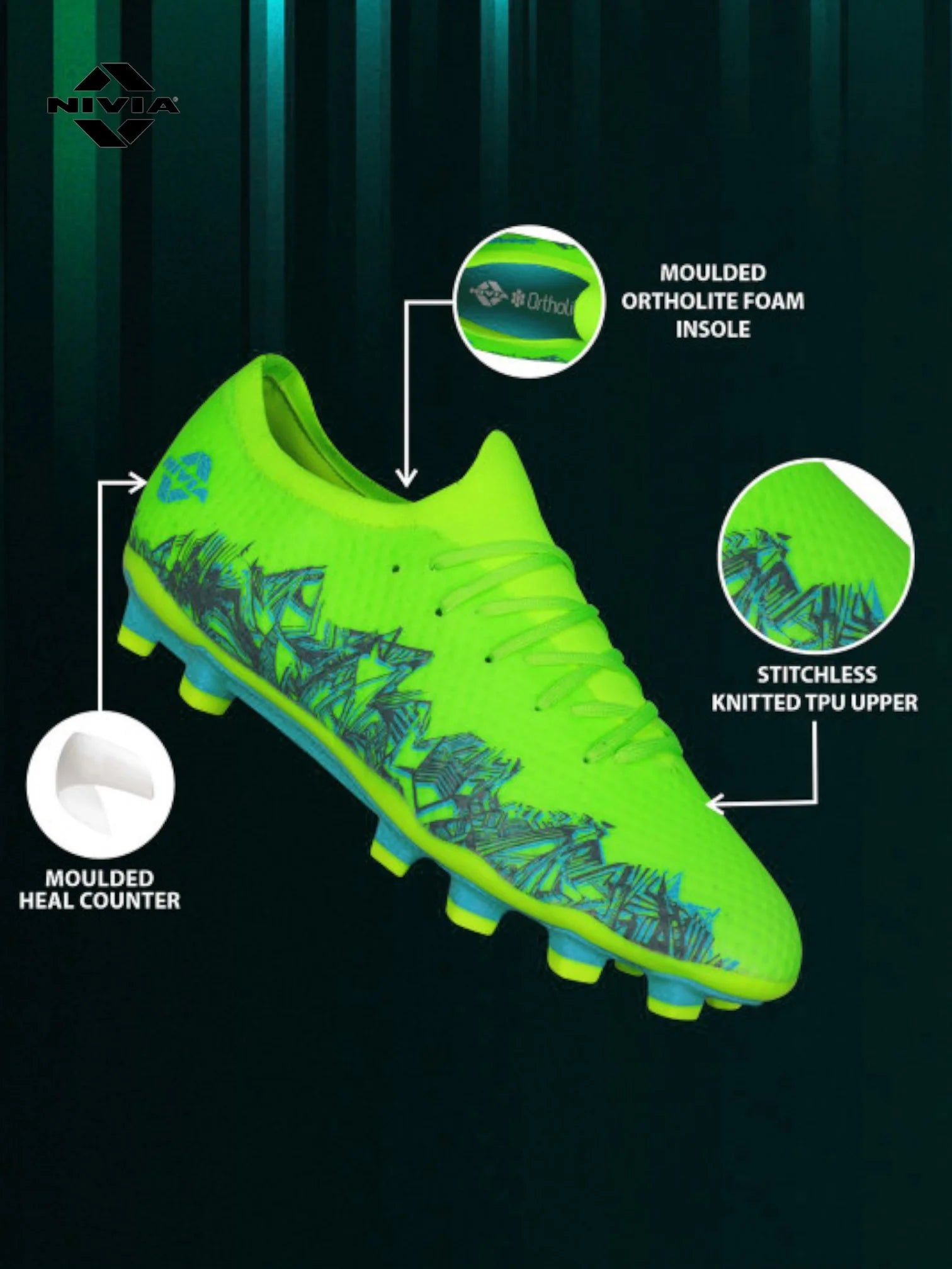 NIVIA Shastra Football Studs