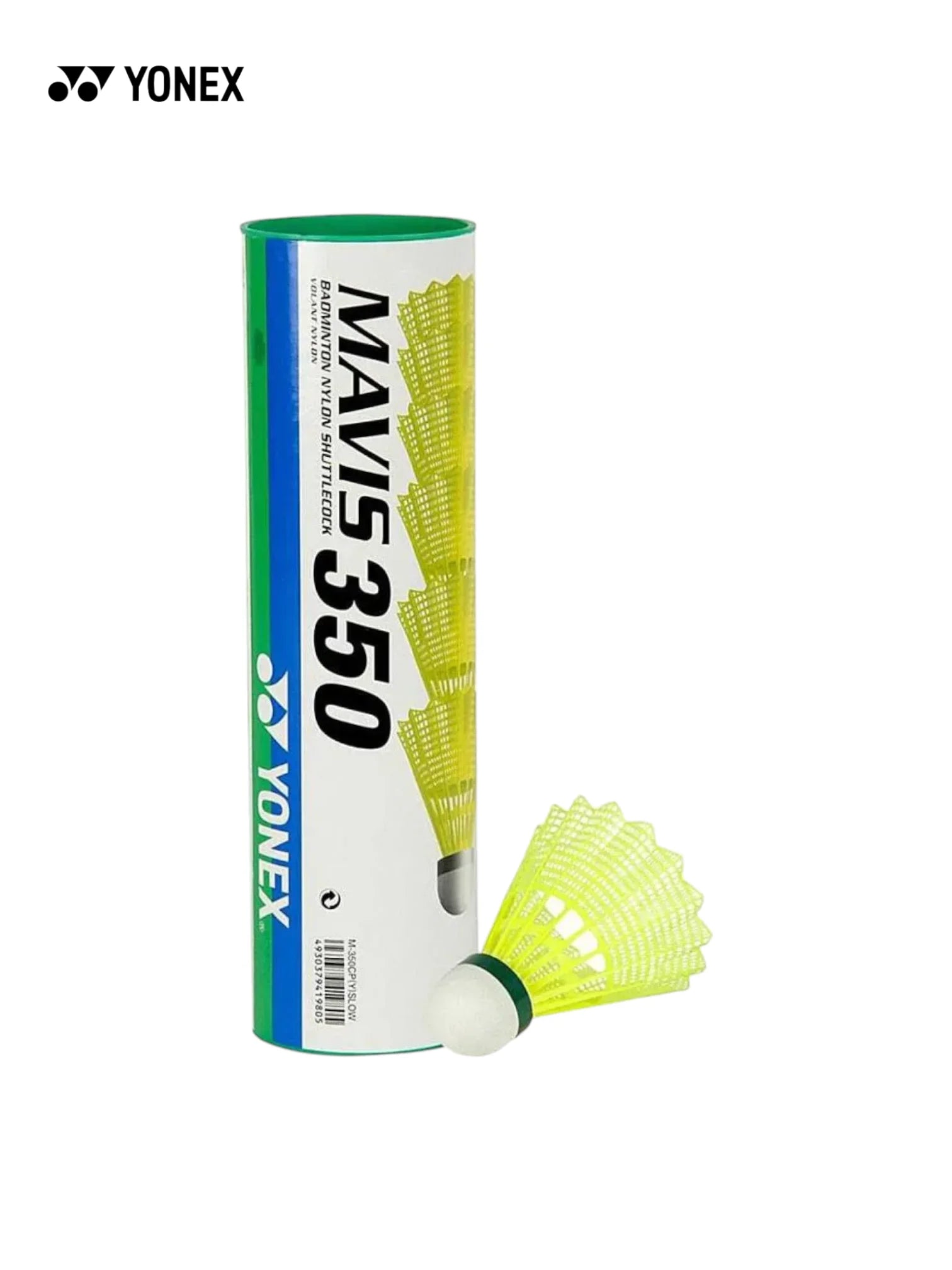 YONEX Mavis 350 Nylon Shuttlecock (Green Yellow)