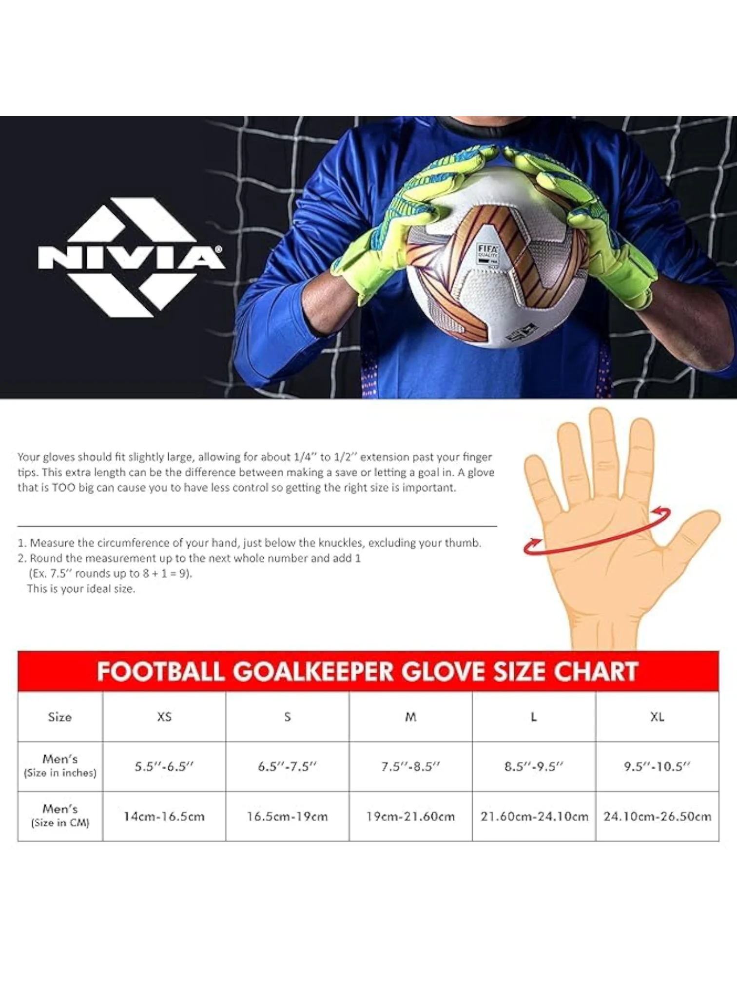 NIVIA Shastra Goalkeeper Gloves