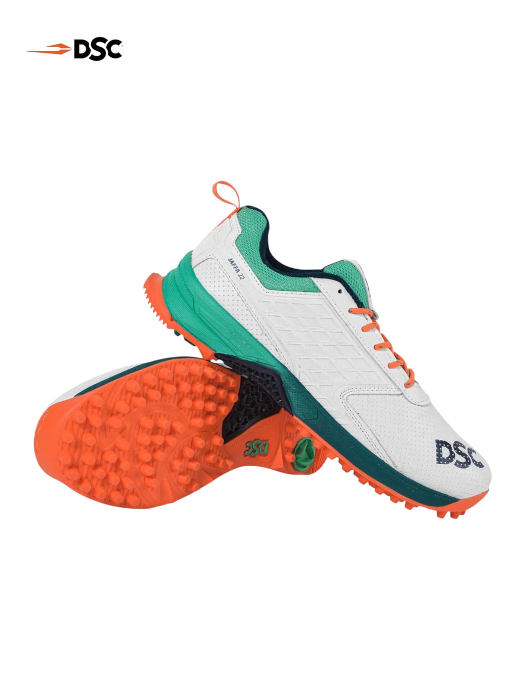 DSC jaffa 22 Cricket Shoes - White/Sea Green