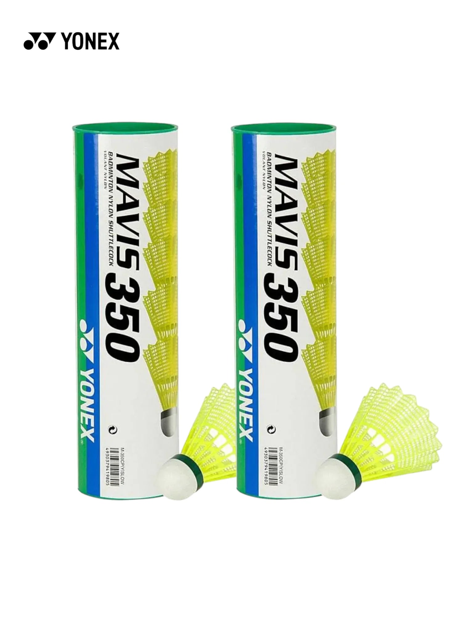 YONEX Mavis 350 Nylon Shuttlecock (Green Yellow)