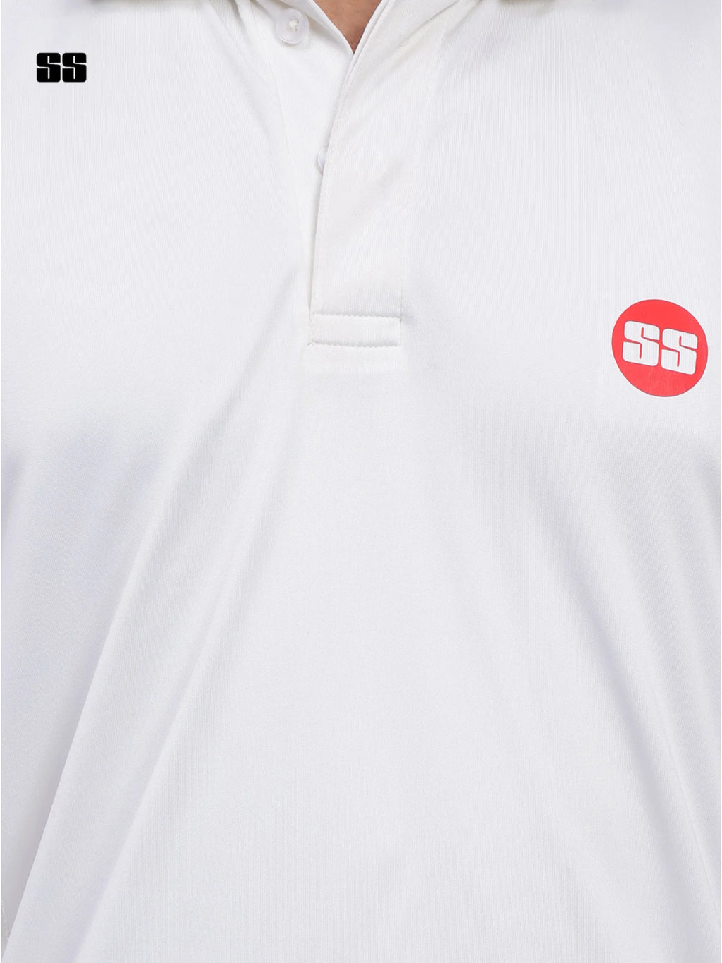 SS Cricket White Premium T-Shirt - H/S
