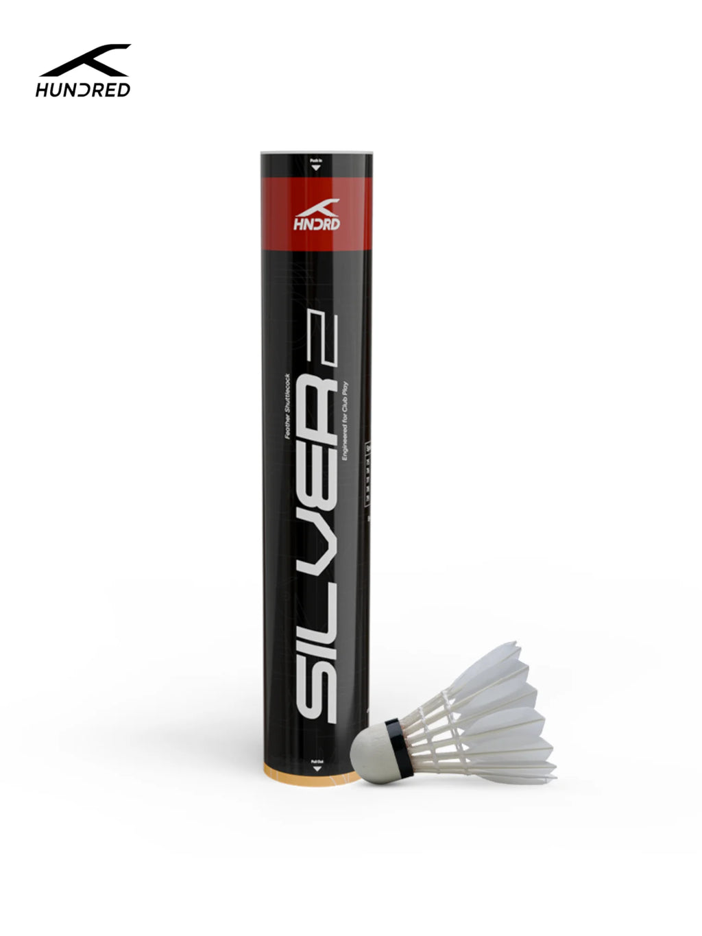 HUNDRED SV 2 Feather Shuttlecock (Pack of 15)