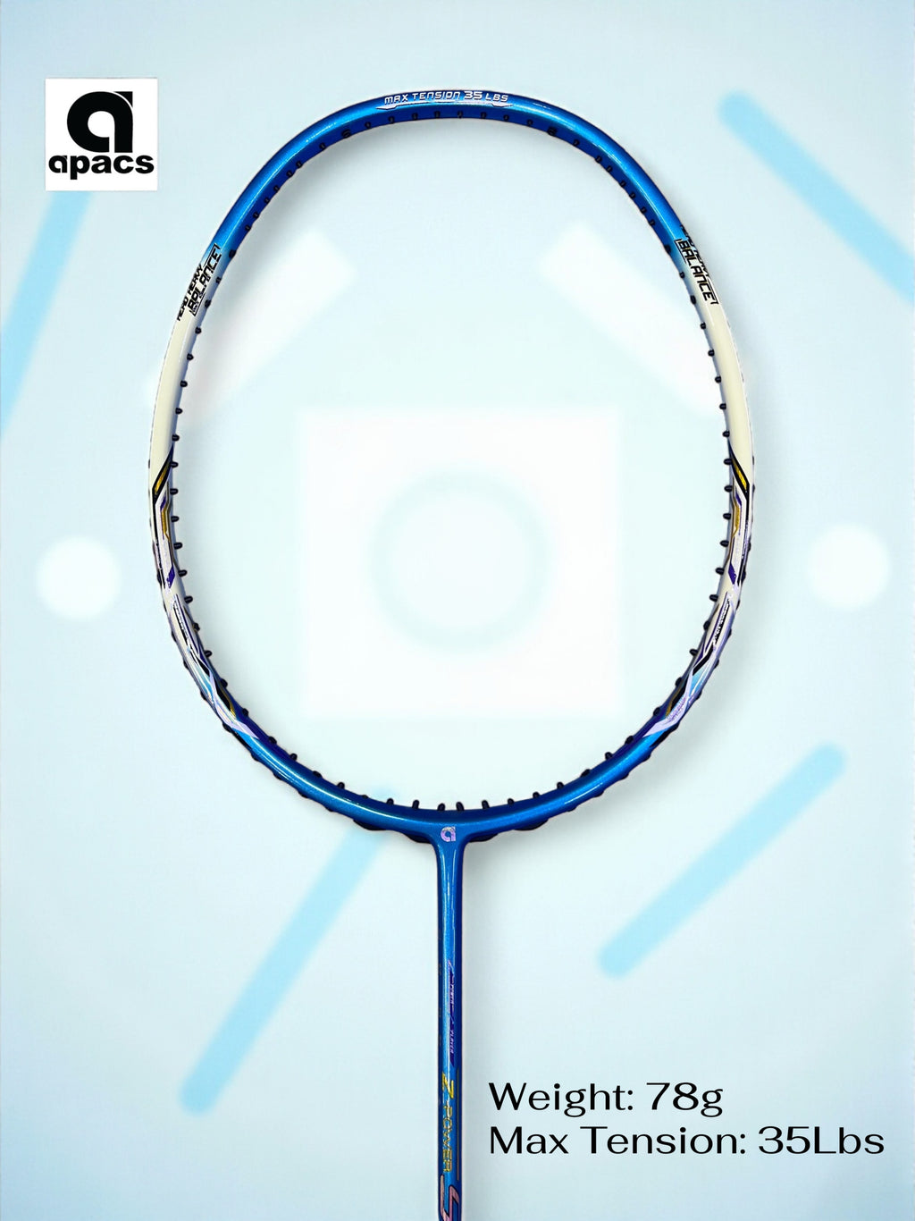 APACS Z Power 900 RP+ Lite Unstrung Badminton Racquet