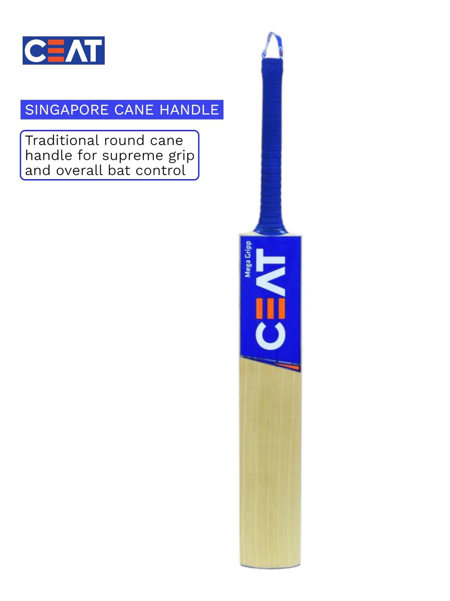 CEAT Mega Gripp English Willow Cricket Bat