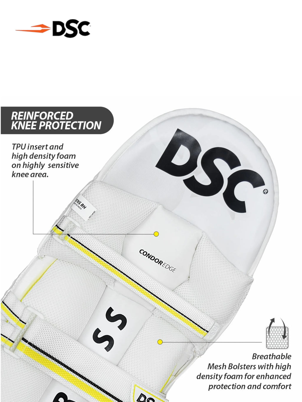 DSC Condor Edge Batting Leg Guards