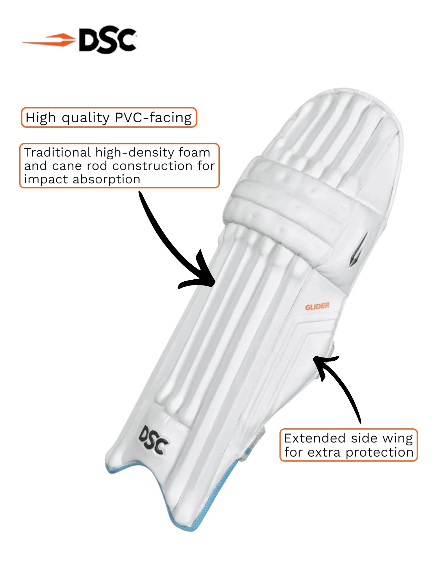 DSC Glider Batting Leg Guards