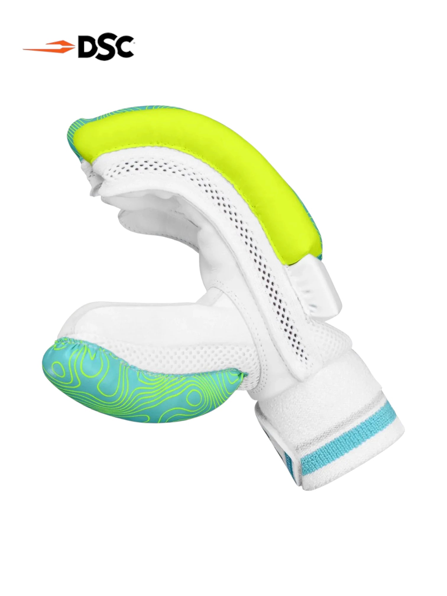 DSC Atmos Batting Gloves (Green/Lemon)