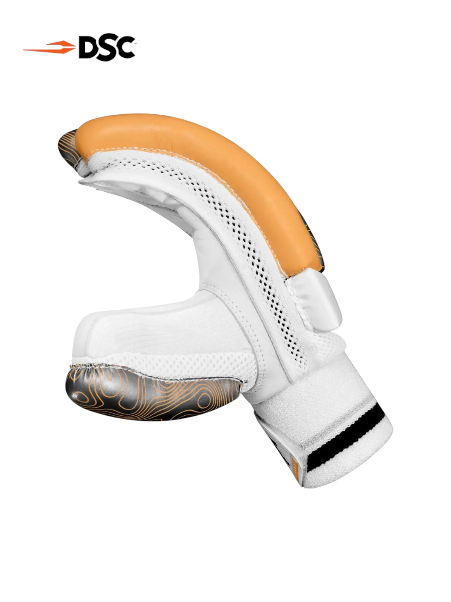 DSC Atmos Batting Gloves (Grey/Orange)