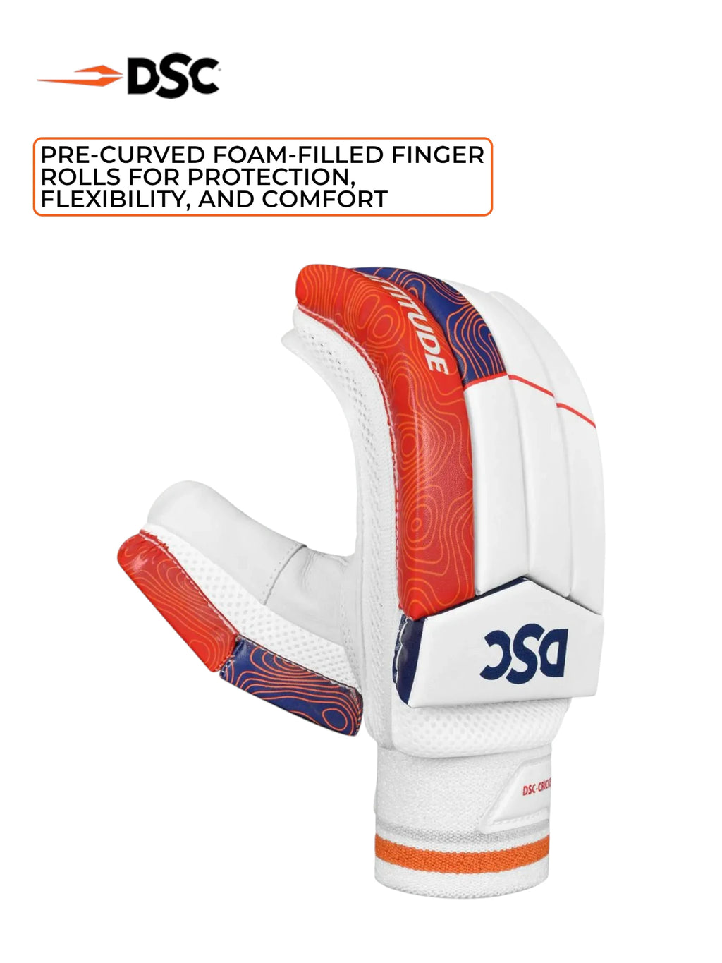 DSC Attitude Batting Gloves (Red/Blue)