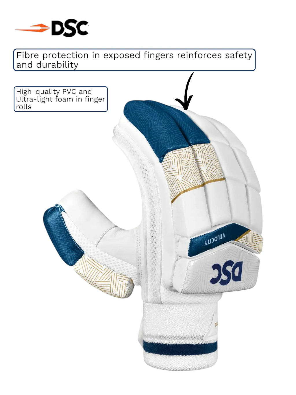 DSC Velocity Batting Gloves
