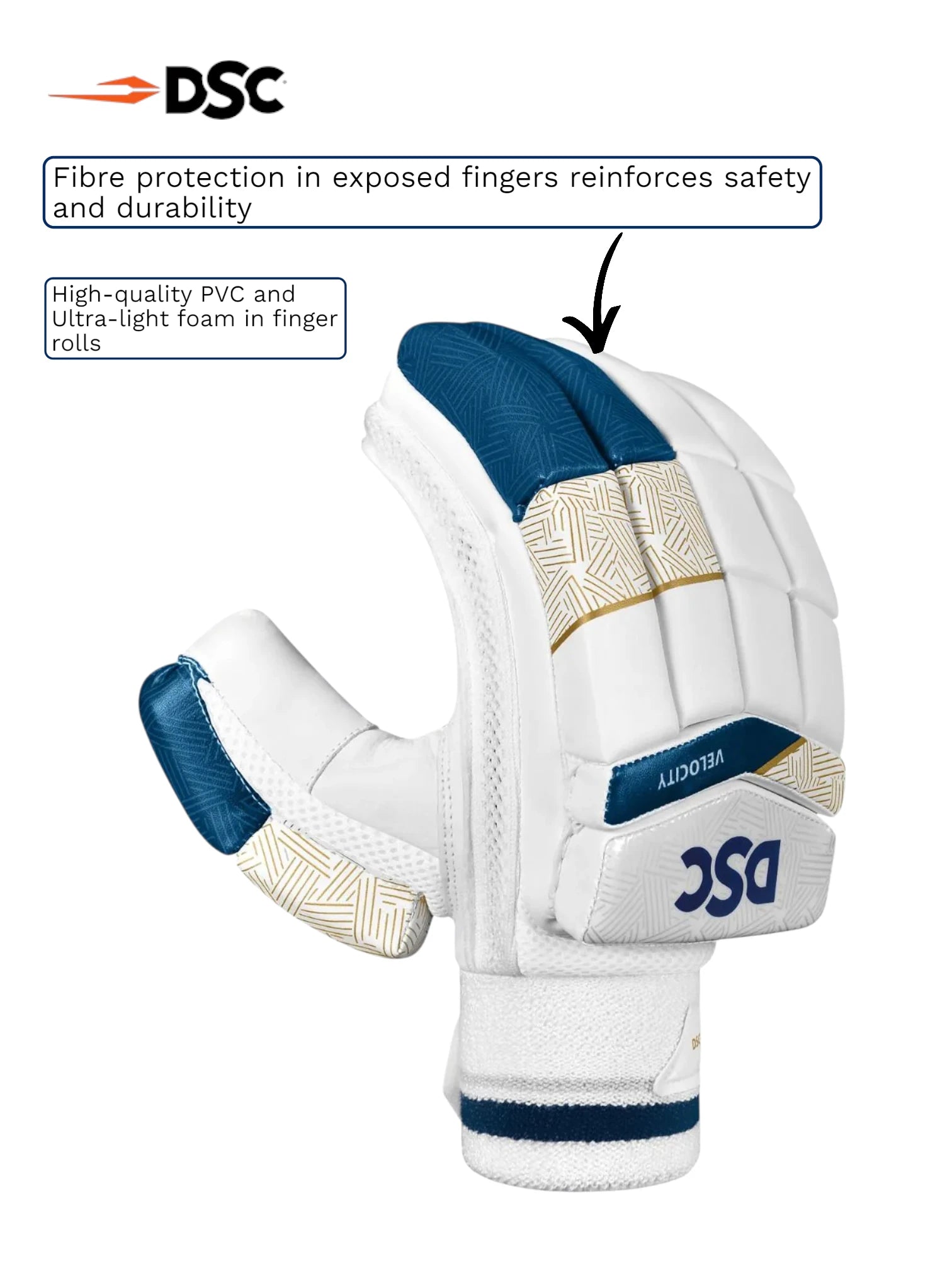 DSC Velocity Batting Gloves