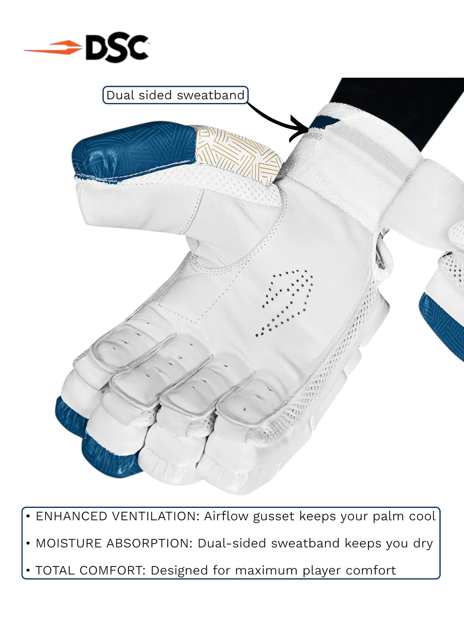 DSC Velocity Batting Gloves