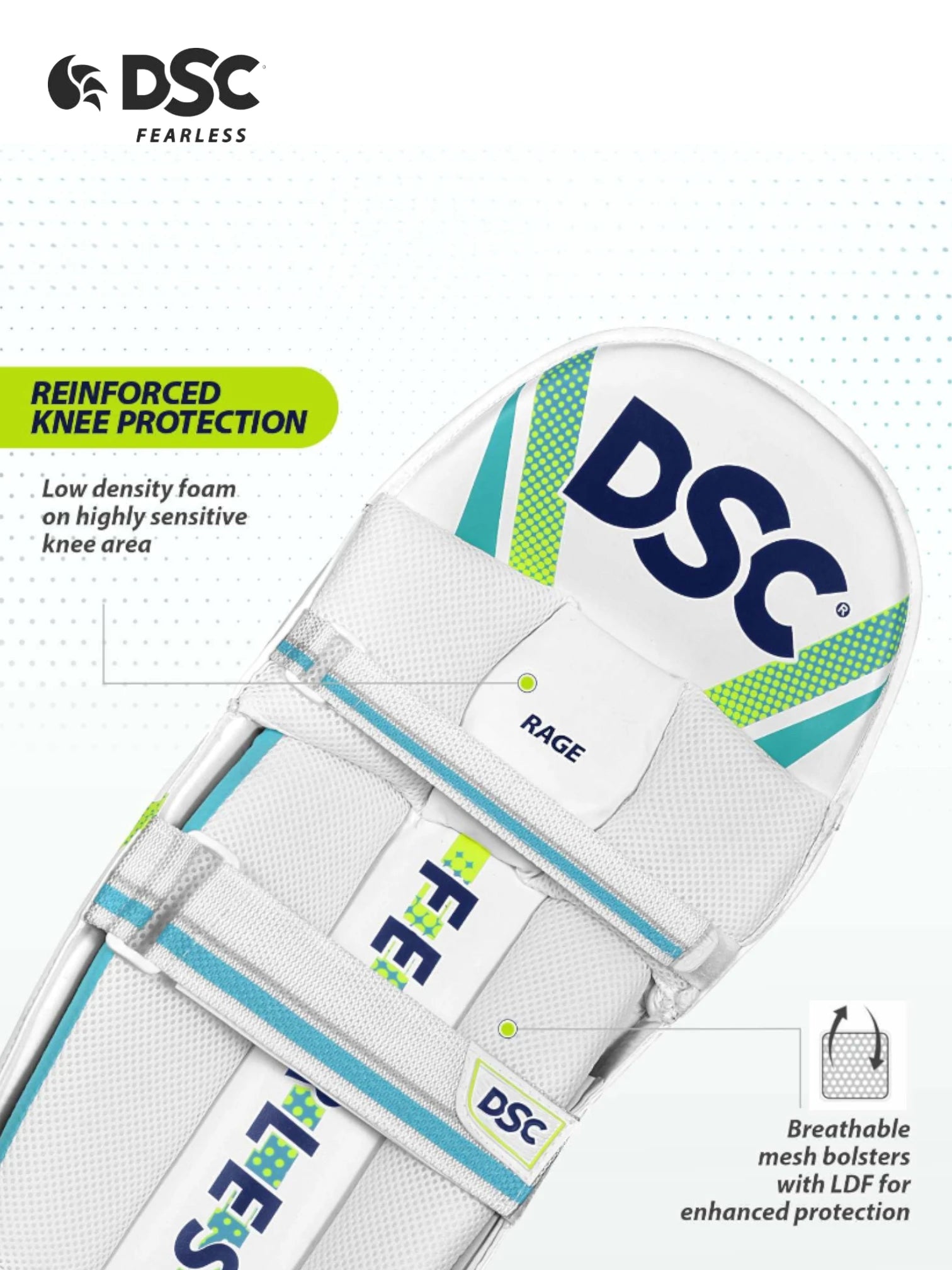DSC Rage Batting Leg Guards