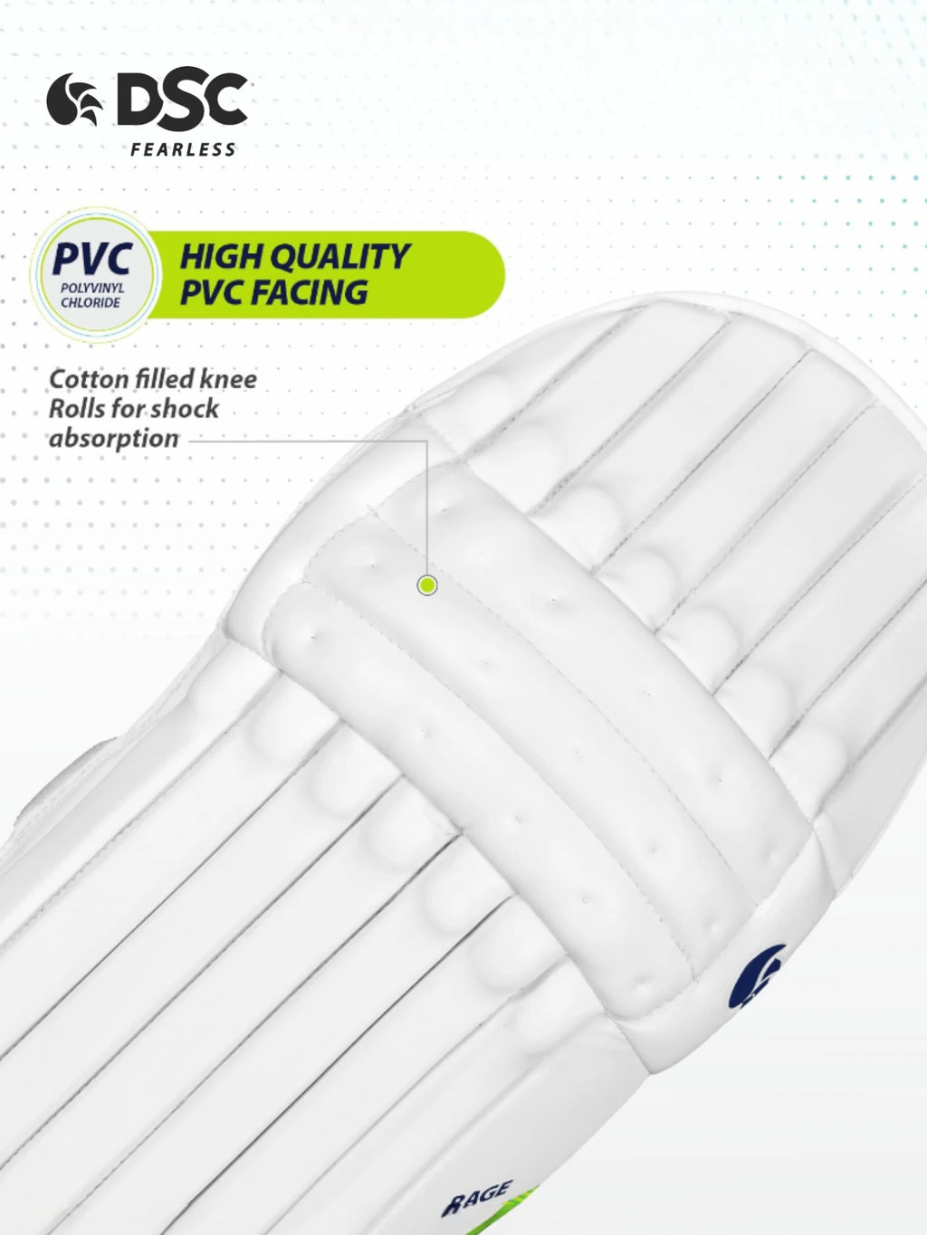 DSC Rage Batting Leg Guards