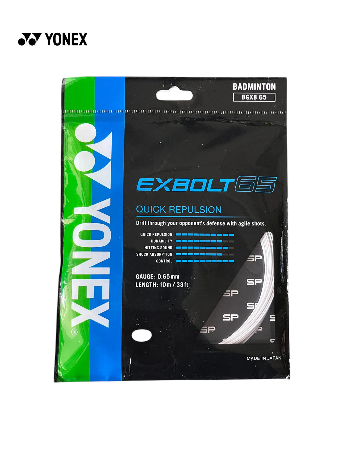 Exbolt String YONEX Exbolt 65 Badminton String – Sports Kingdom