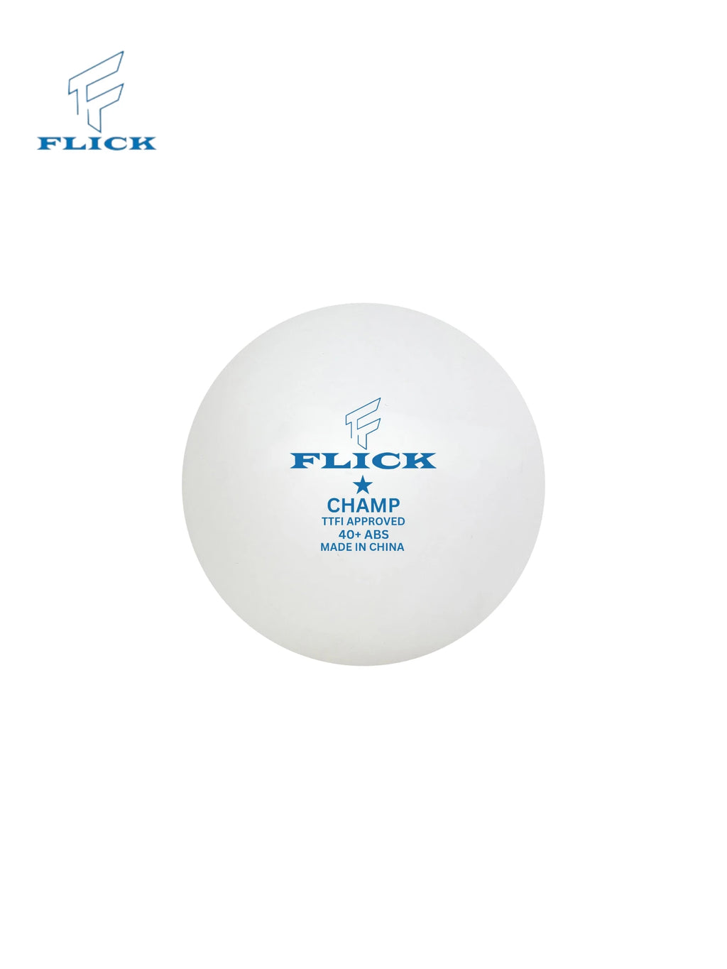 FLICK Champ 1 Star Table Tennis Balls