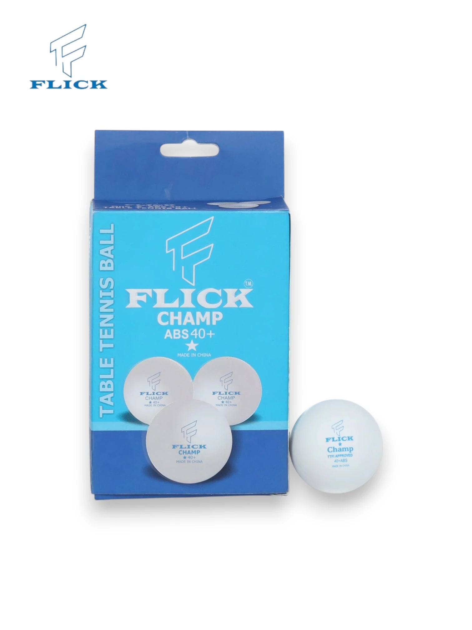 FLICK Champ 1 Star Table Tennis Balls