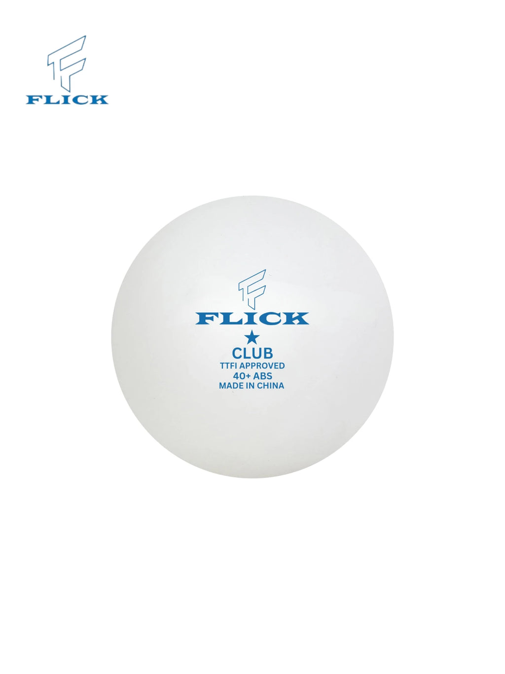 FLICK Club 1 Star Table Tennis Balls