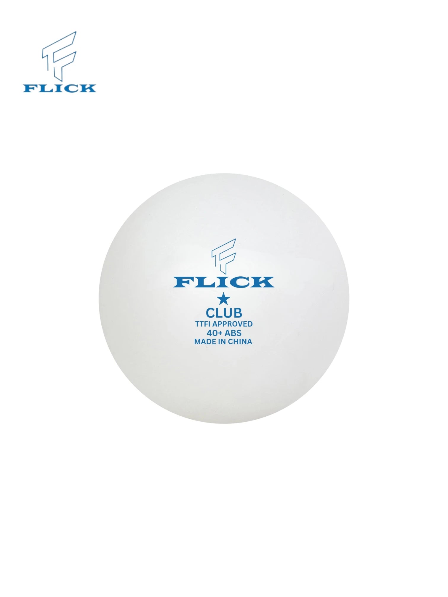 FLICK Club 1 Star Table Tennis Balls