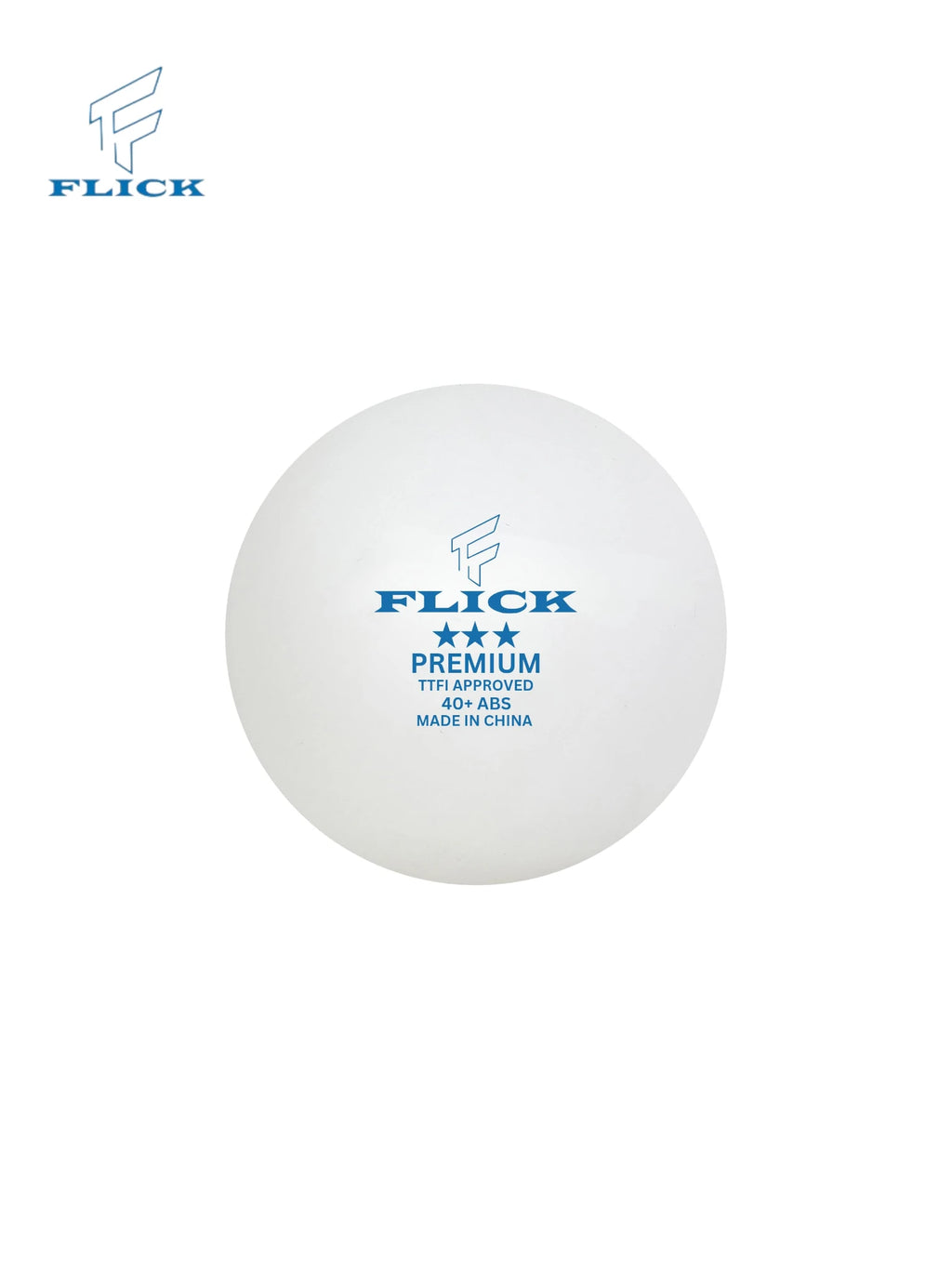 FLICK Premium 3 Star Table Tennis Balls