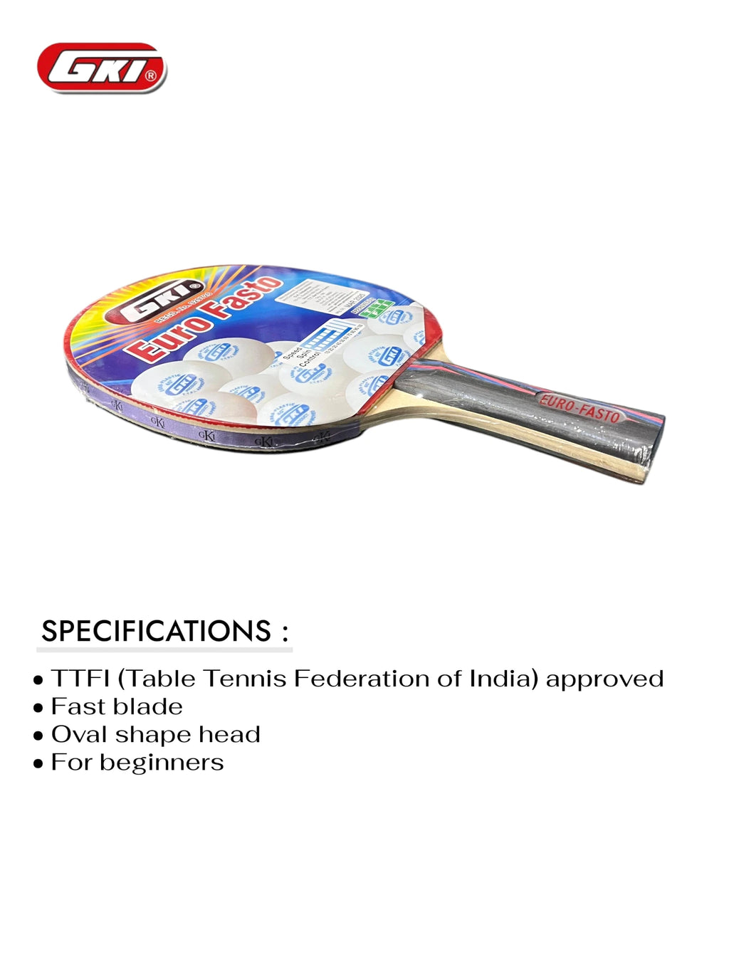 GKI Euro Fasto Table Tennis Racquet