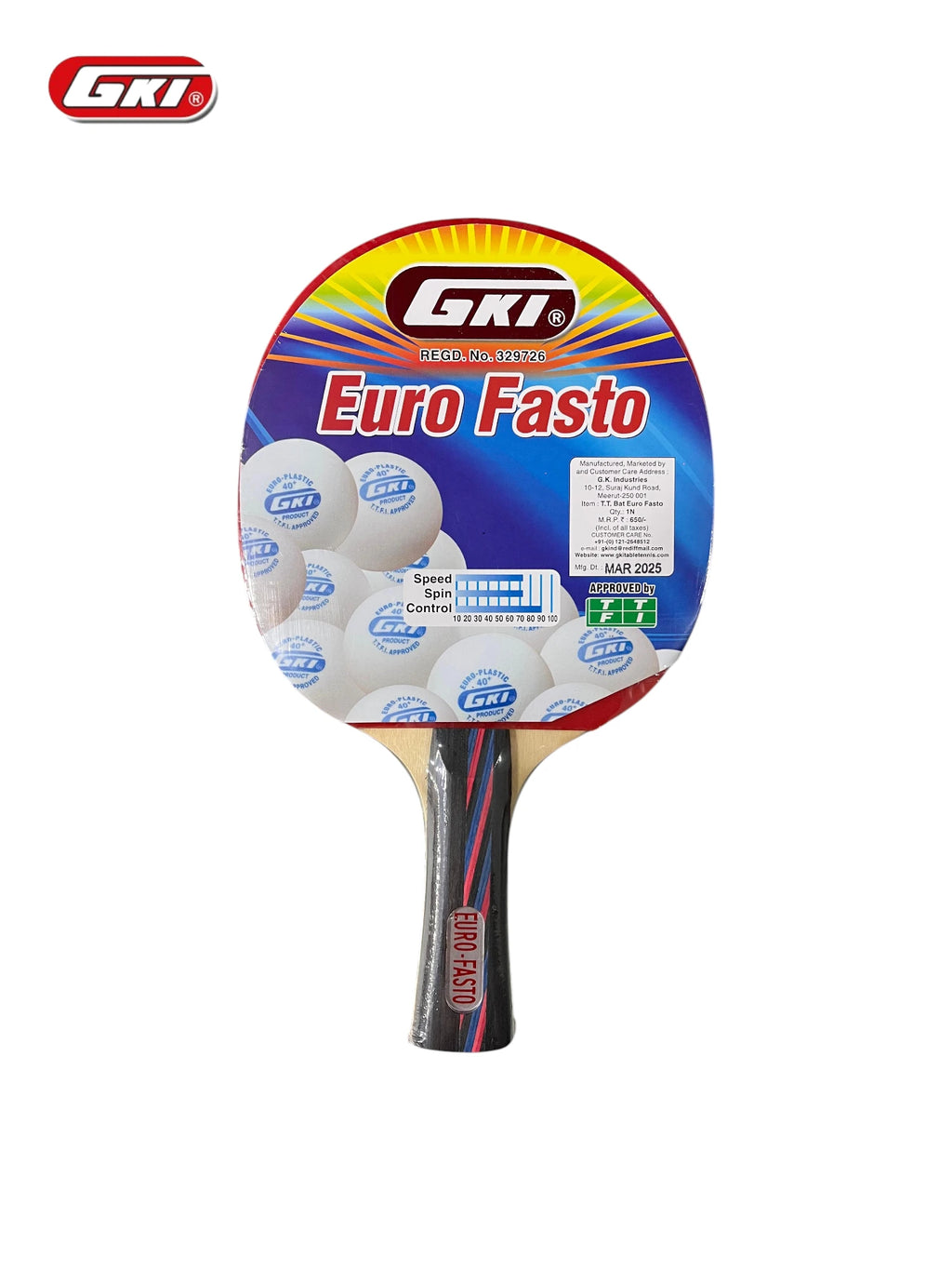 GKI Euro Fasto Table Tennis Racquet