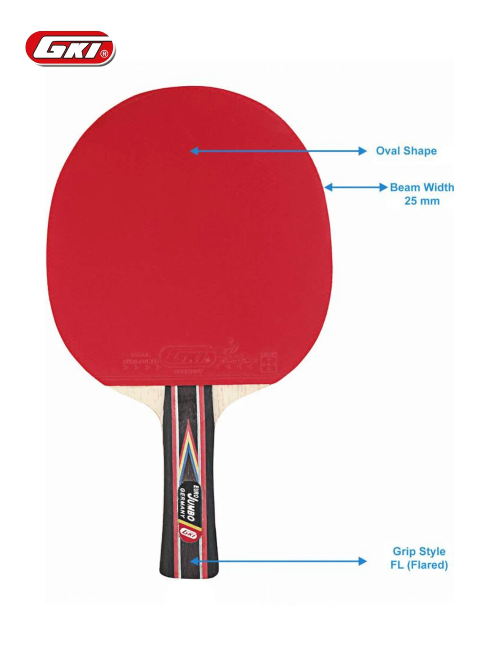 GKI Euro Jumbo Table Tennis Racquet