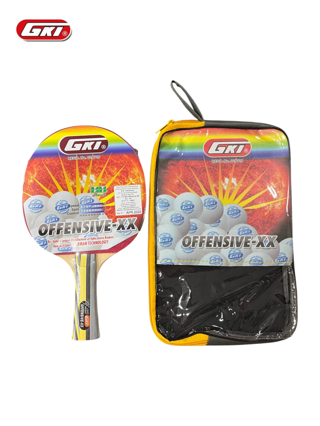 GKI Offensive XX Table Tennis Racquet