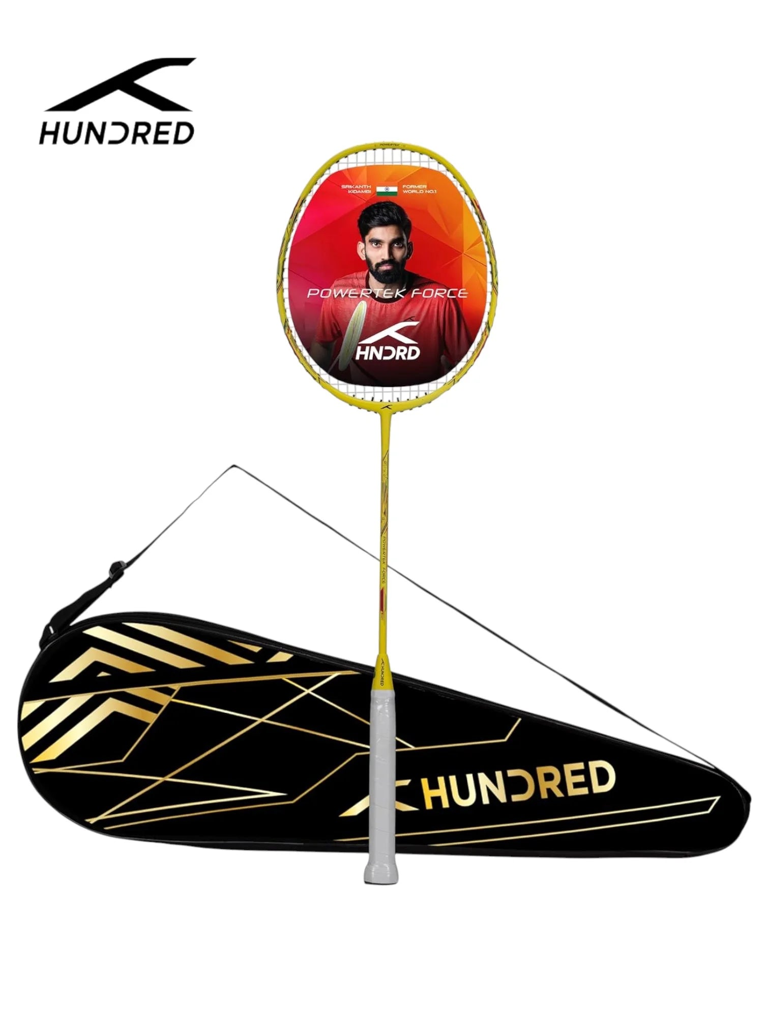 HUNDRED PowerTek Force Badminton Racquet