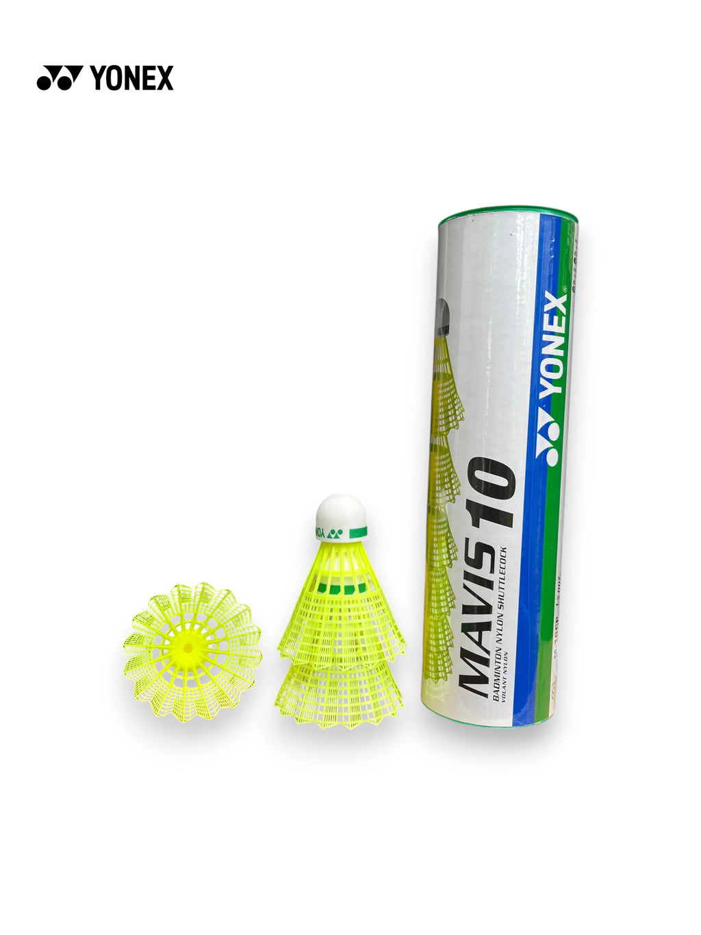 YONEX Mavis 10 Nylon Shuttle Cock (Green Yellow)