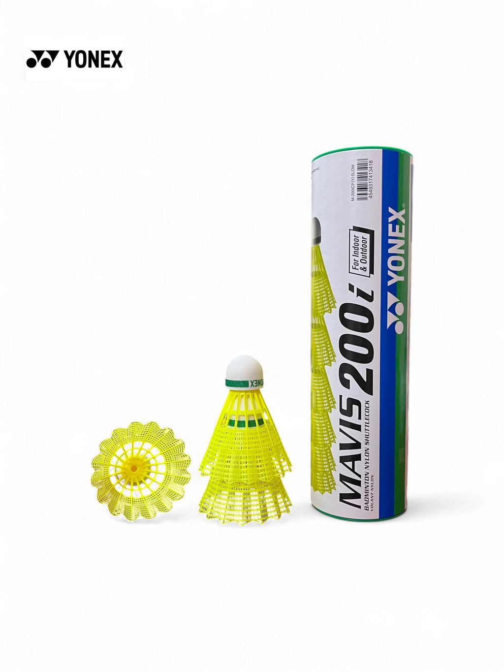YONEX Mavis 200i Nylon Shuttlecock (Green Yellow)